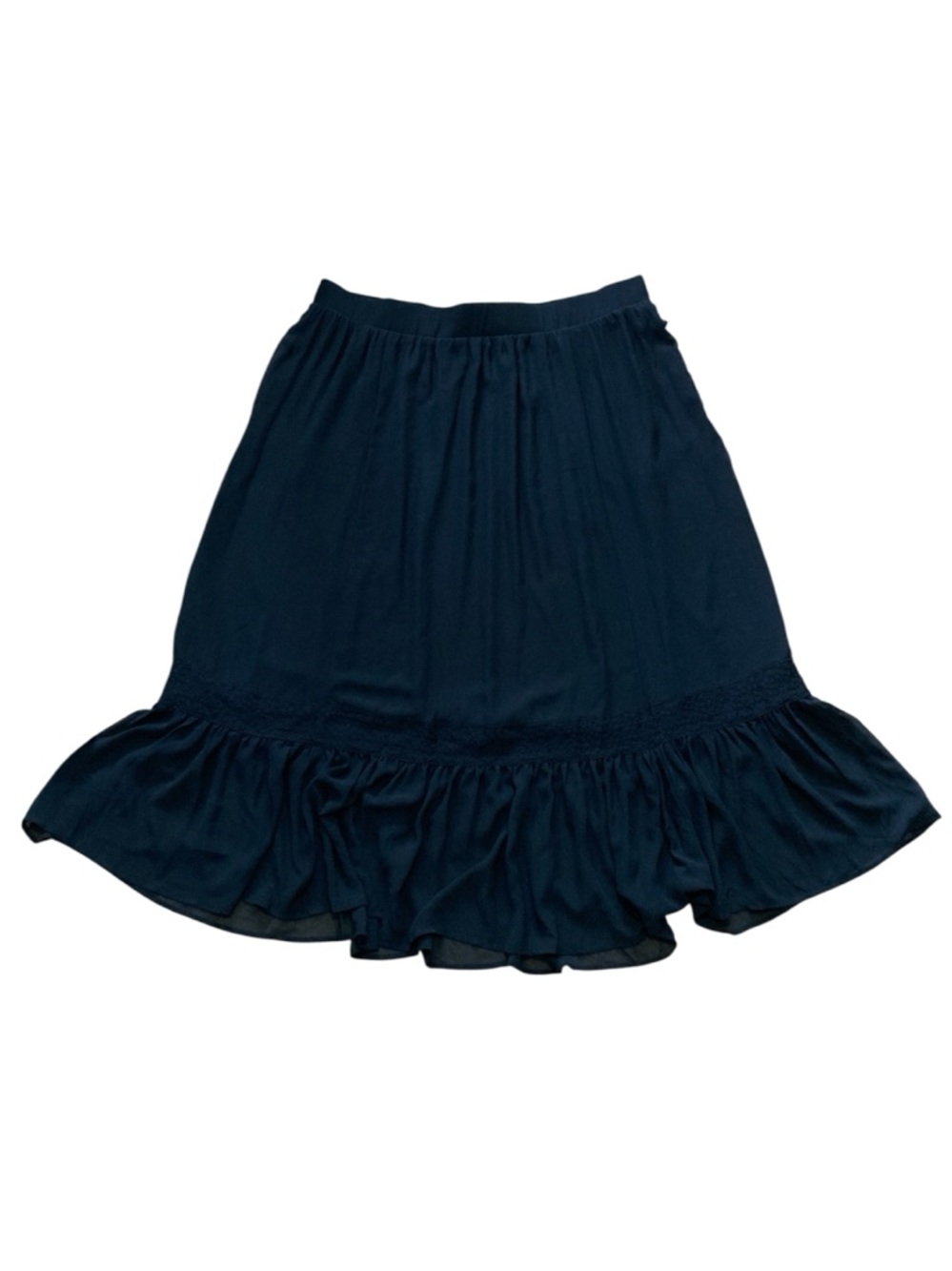 NWT Torrid Ruffle Hem Lace Inset Maxi Skirt
